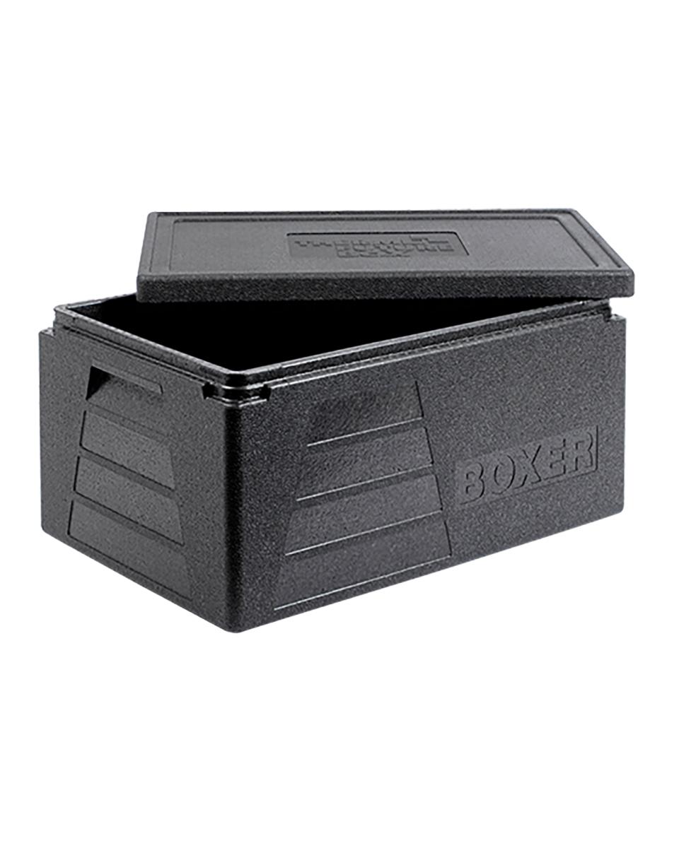 Thermobox - 1/1 GN - 42 Liter - H 29 x 59.5 x 39.5 CM - Polypropyleen - Zwart - Thermo Future Box - 235090