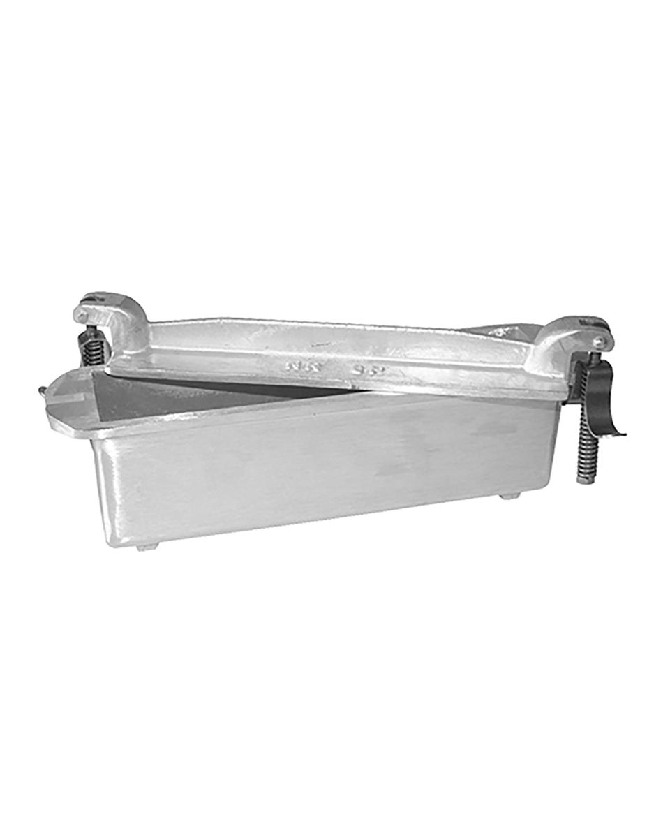 Patevorm - H 7.5 x 24 x 5.5 CM - 1 KG - Gegoten Aluminium - Adelmann - 065008