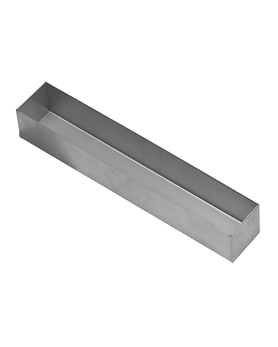 Pate/Terrinevorm - H 5 x 30 x 5 CM - 1 KG - RVS - Adelmann - 065012