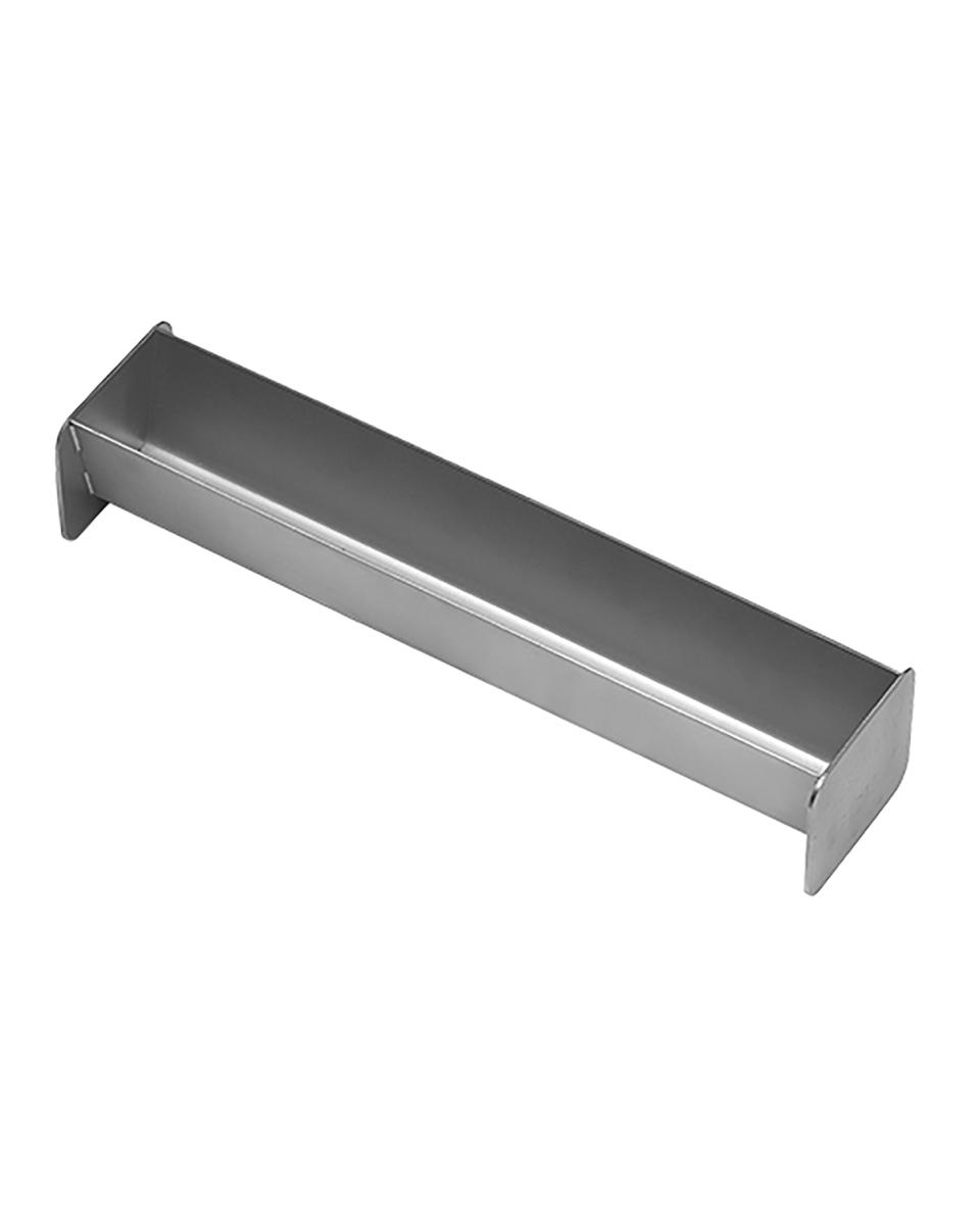 Pate/Terrinevorm - H 5 x 30 x 5 CM - 1 KG - RVS - Adelmann - 065014