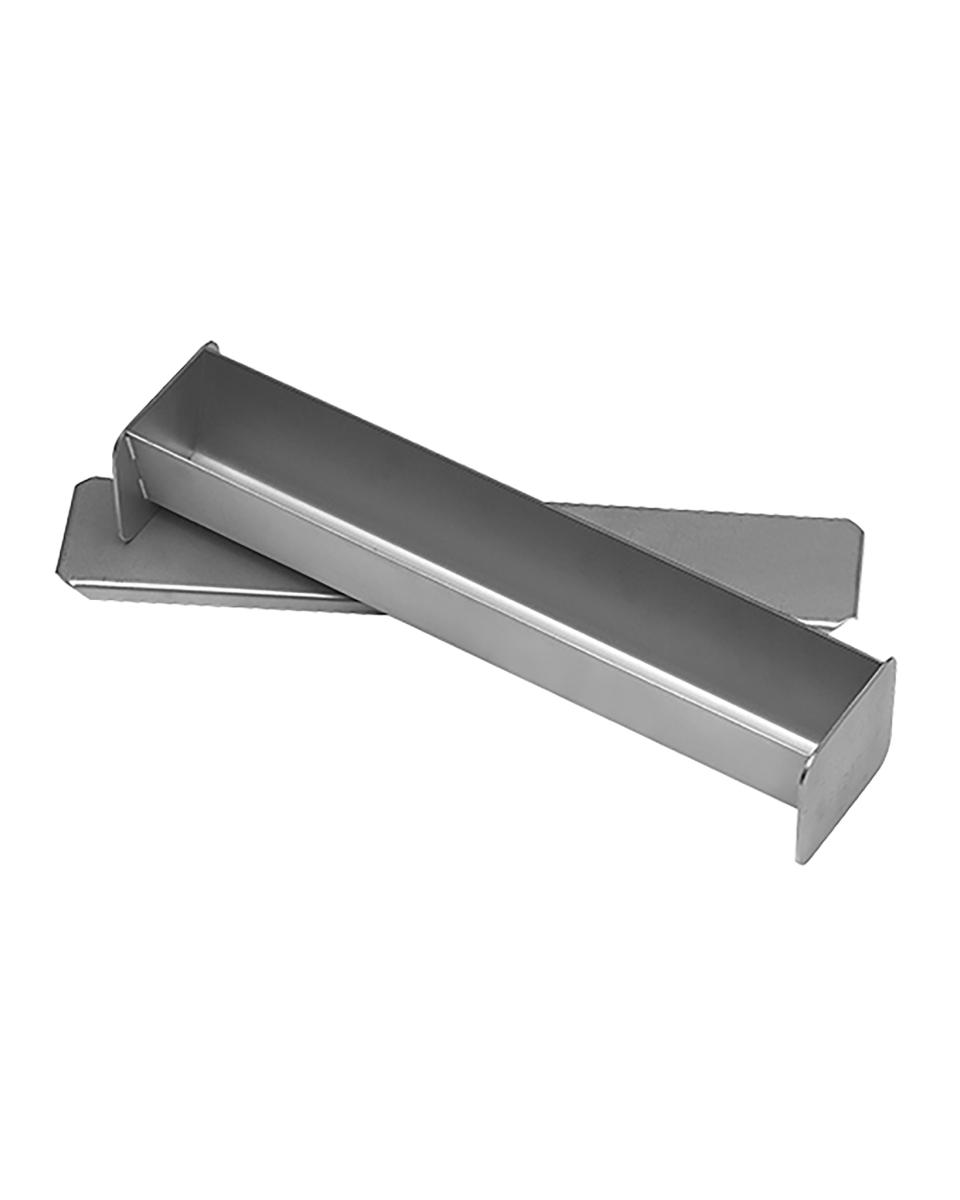 Pate/Terrinevorm - H 5 x 30 x 5 CM - 1 KG - RVS - Adelmann - 065015