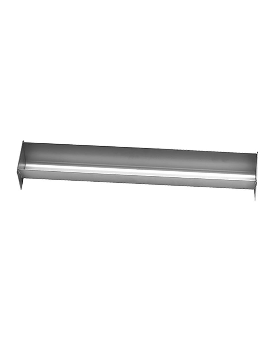 Pate/Terrinevorm - H 5.5 x 45 x 6 CM - 1 KG - RVS - Adelmann - 065018