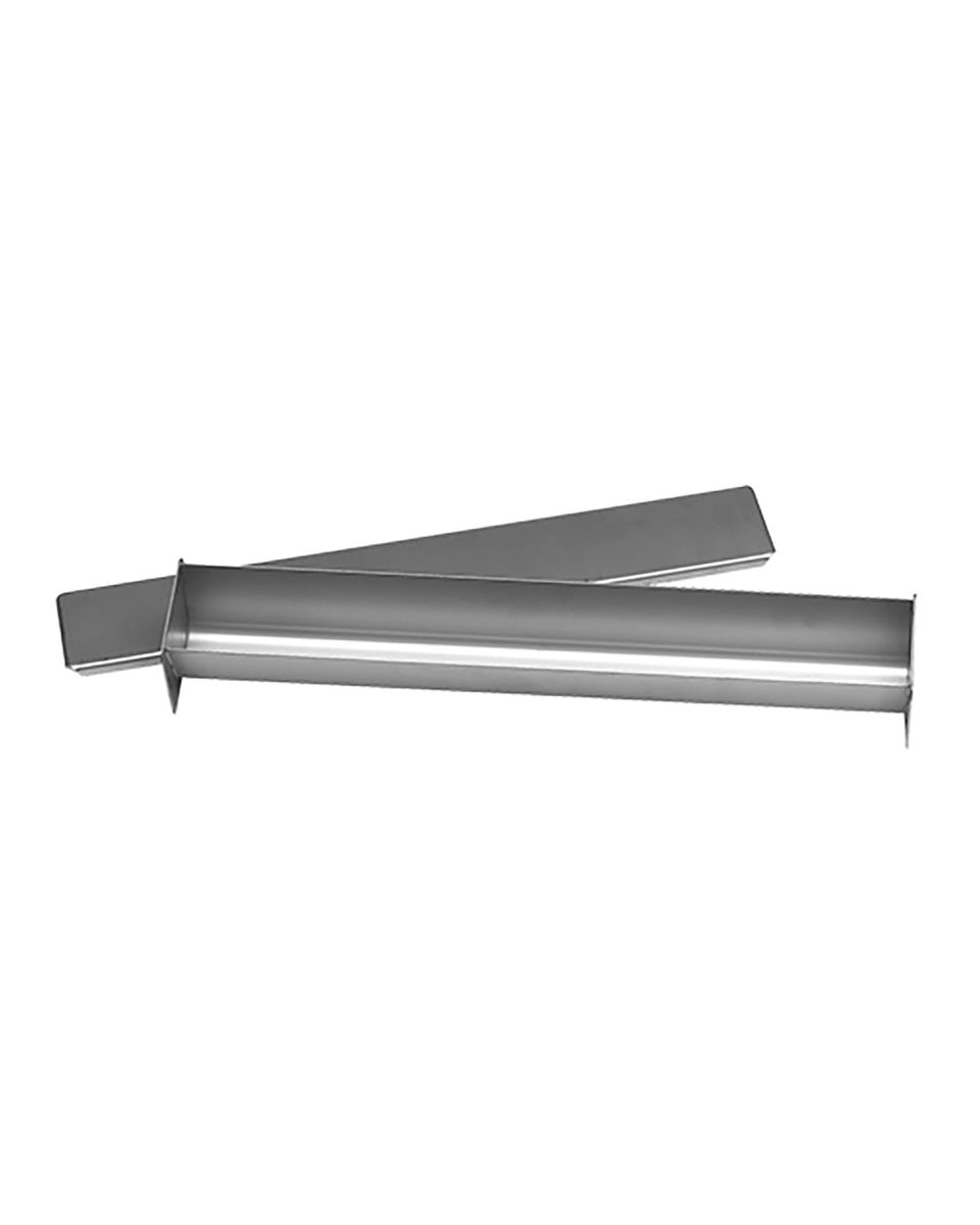 Pate/Terrinevorm - H 5.5 x 45 x 6 CM - 1 KG - RVS - Adelmann - 065019