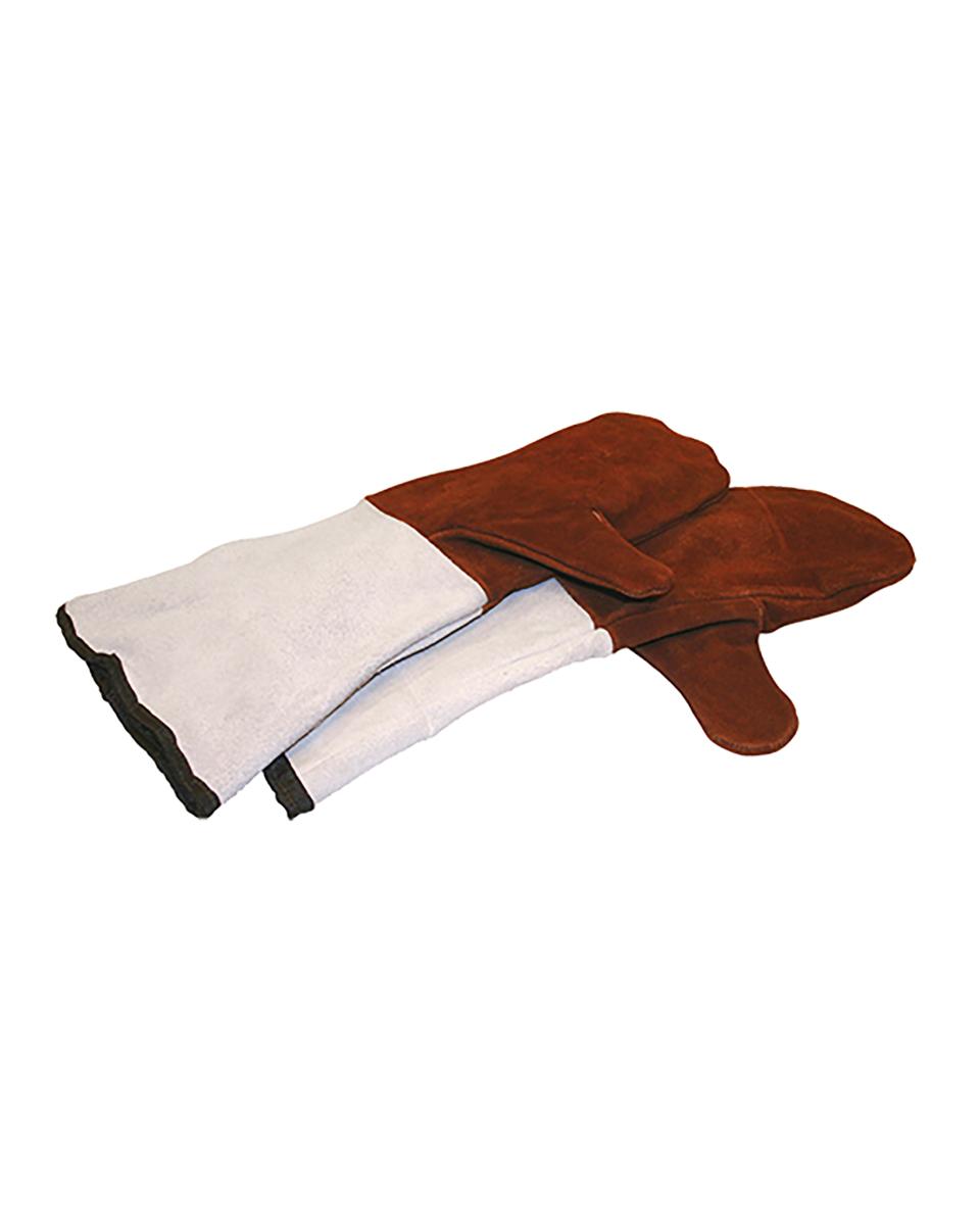 Ovenwanten - 0.38 KG - 46 CM - Suede - Rood - 079020
