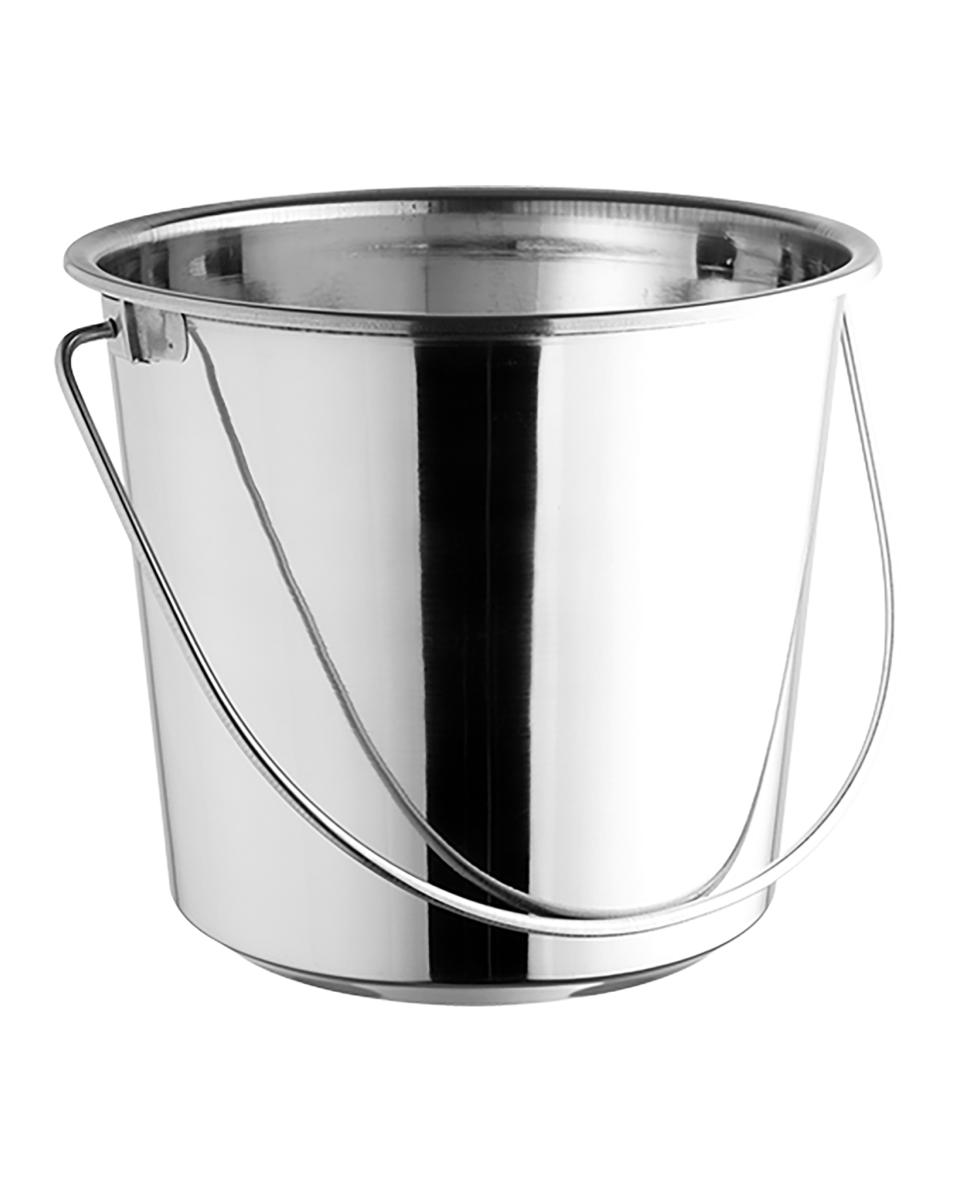 Emmer - H 26 CM - 0.4 KG - Ø29 CM - RVS - 10 Liter - 085161