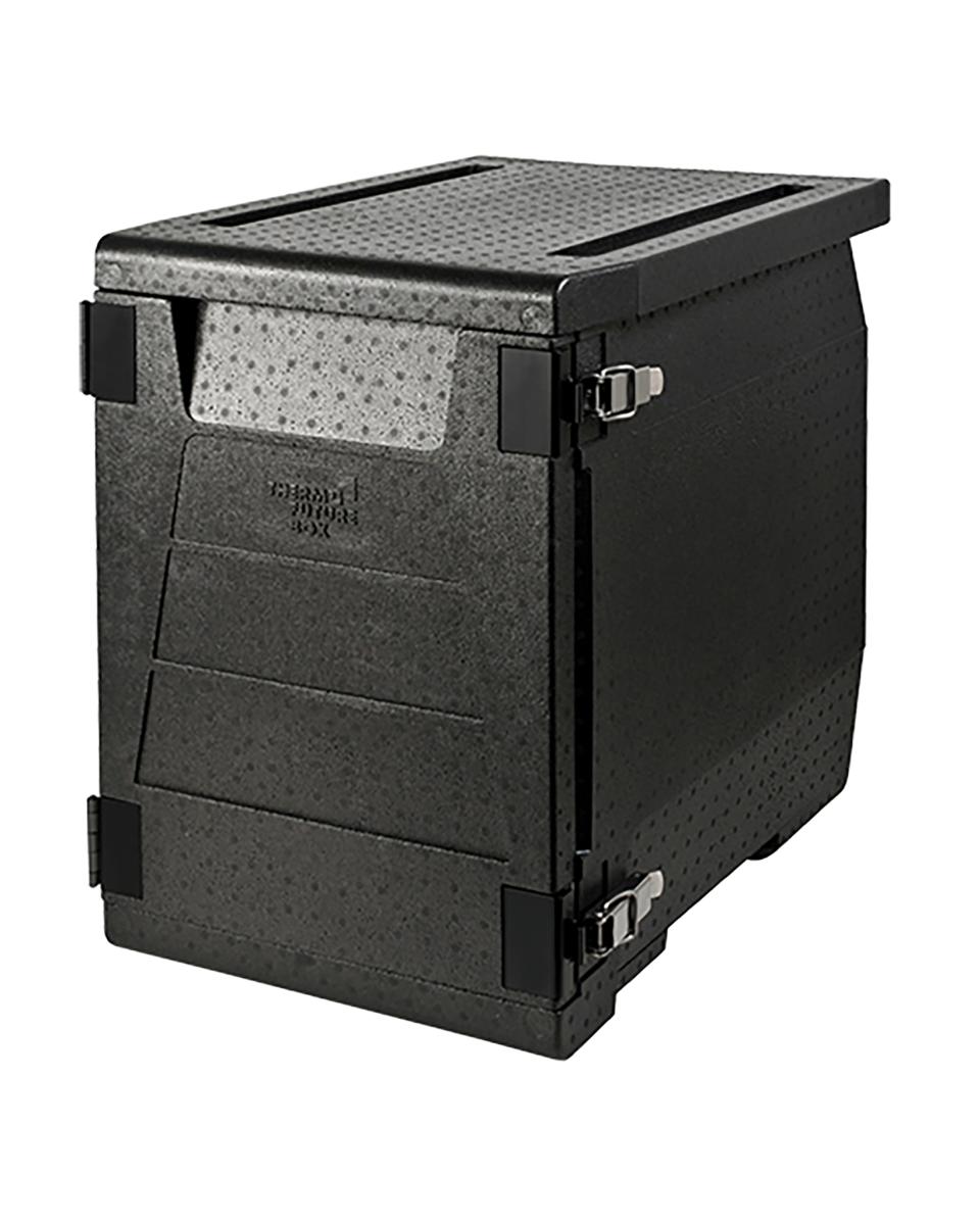 Thermobox - 1/1 GN - 93 Liter - H 62.5 x 64.5 x 44.5 CM - Polypropyleen - Zwart - Thermo Future Box - 235052