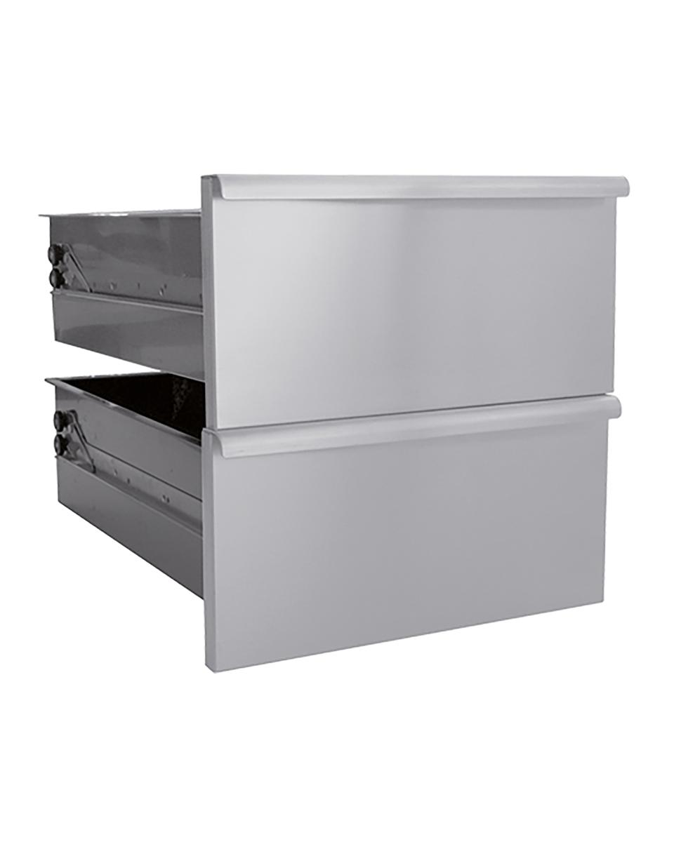 Schuifladen Kit - H 40 x 40 x 54 CM - 9 KG - RVS - 316072