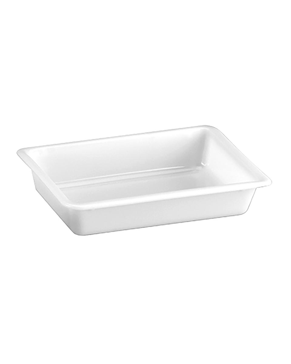 Restbak - H 7 x 34 x 23.5 CM - 0.275 KG - Polypropyleen - Wit - 3 Liter - -40°C / +75°C - Denox - 600011