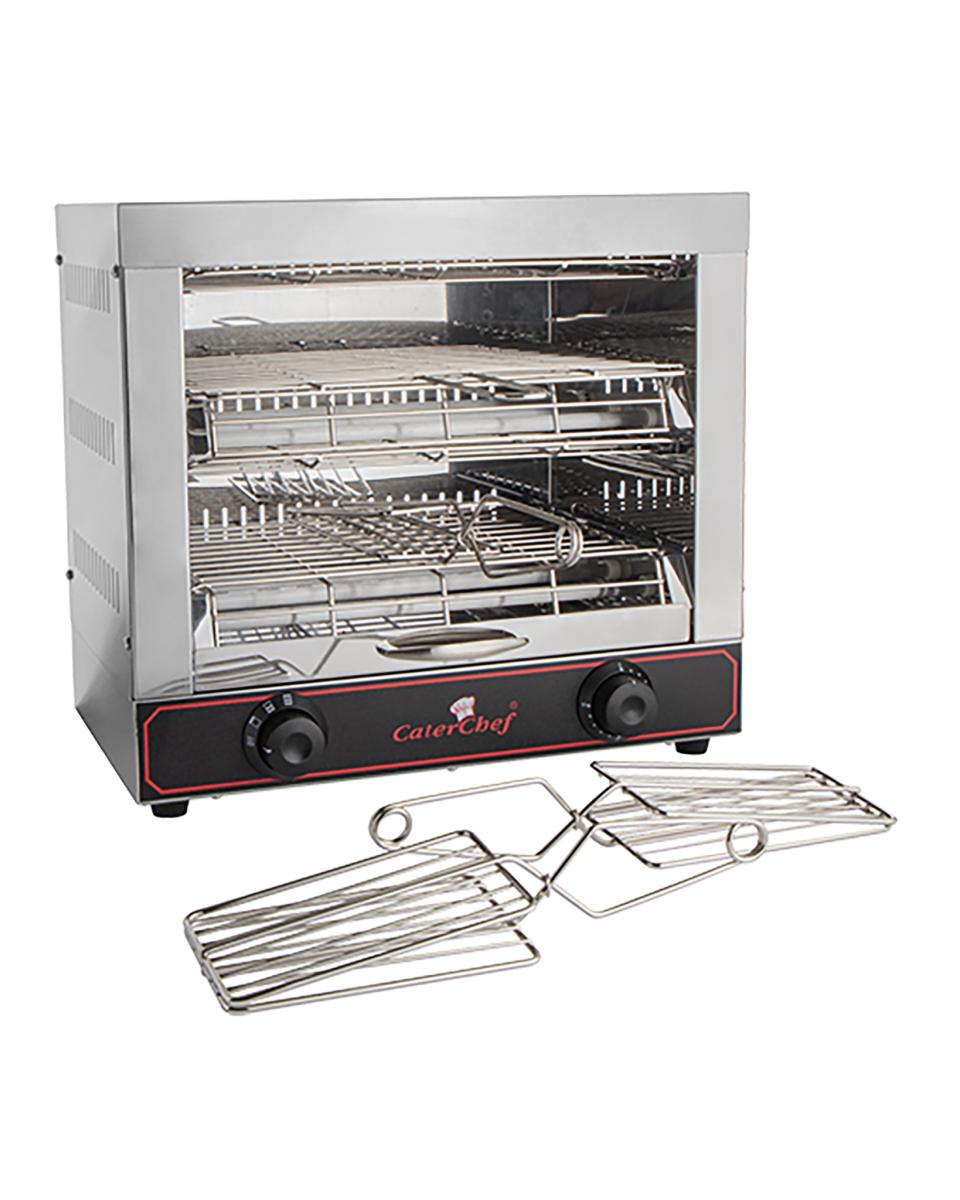 Tosti Apparaat - H 40 x 44 x 20 CM - 10.2 KG - 220 - 240 V - 3000 W - RVS - Caterchef - 680200