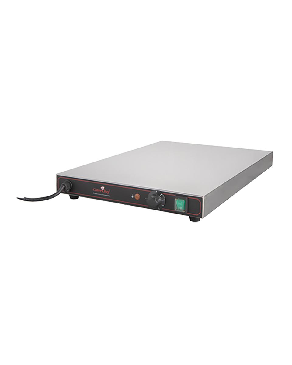 Warmhoudplaat - H 7 x 59.4 x 40 CM - 8 KG - 220 - 240 V - 600 W - RVS - +30°C / +85°C - Caterchef - 688075
