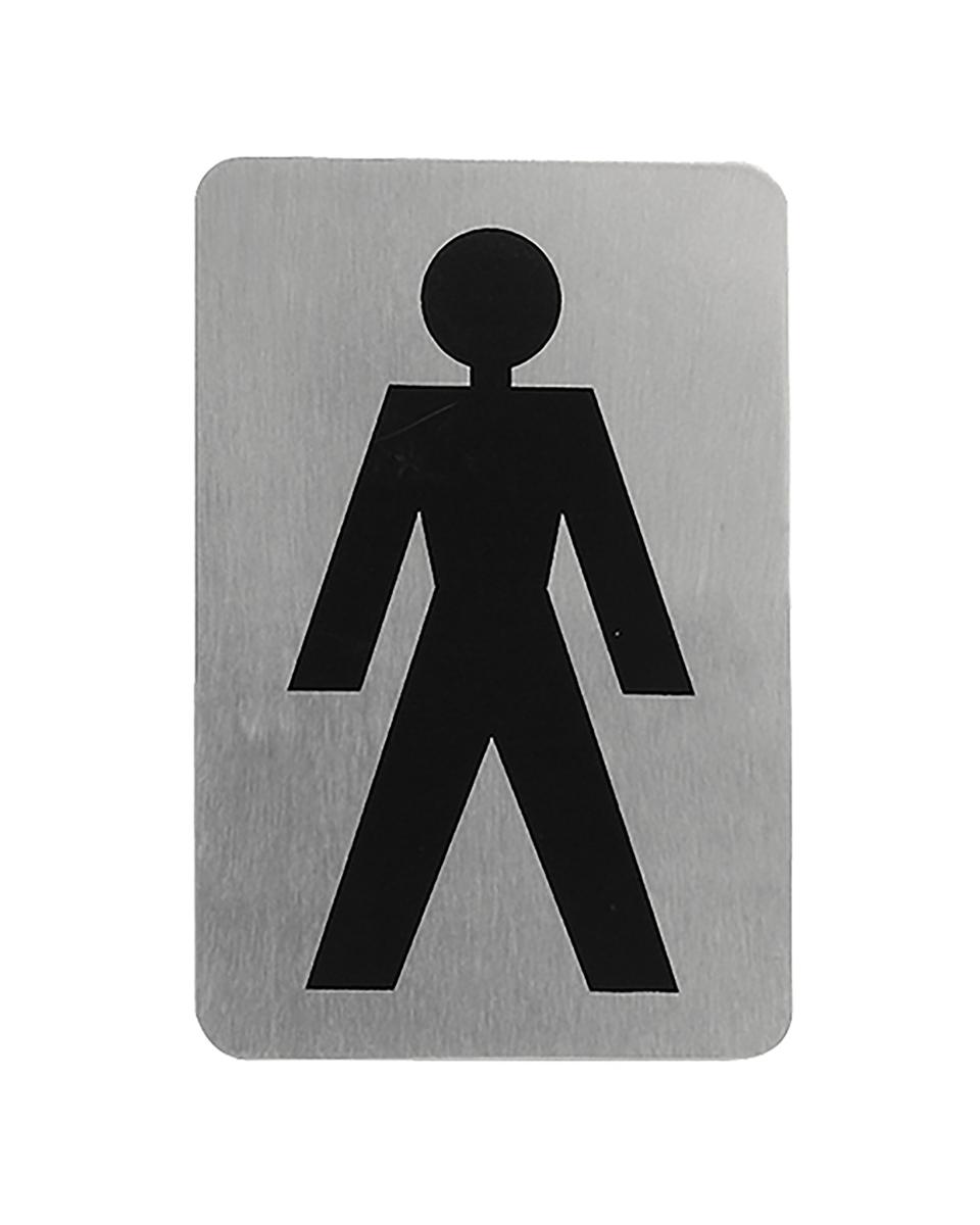 Infobord - H 11 x 6 CM - 0.05 KG - RVS - 705200