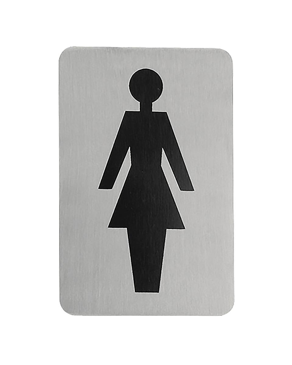 Infobord - H 11 x 6 CM - 0.05 KG - RVS - 705201