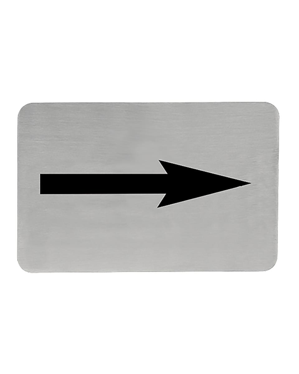 Infobord - H 6 x 11 CM - 0.05 KG - RVS - 705203