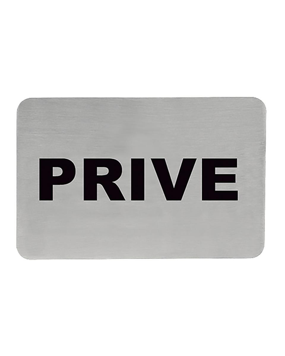 Infobord - H 6 x 11 CM - 0.05 KG - RVS - 705208