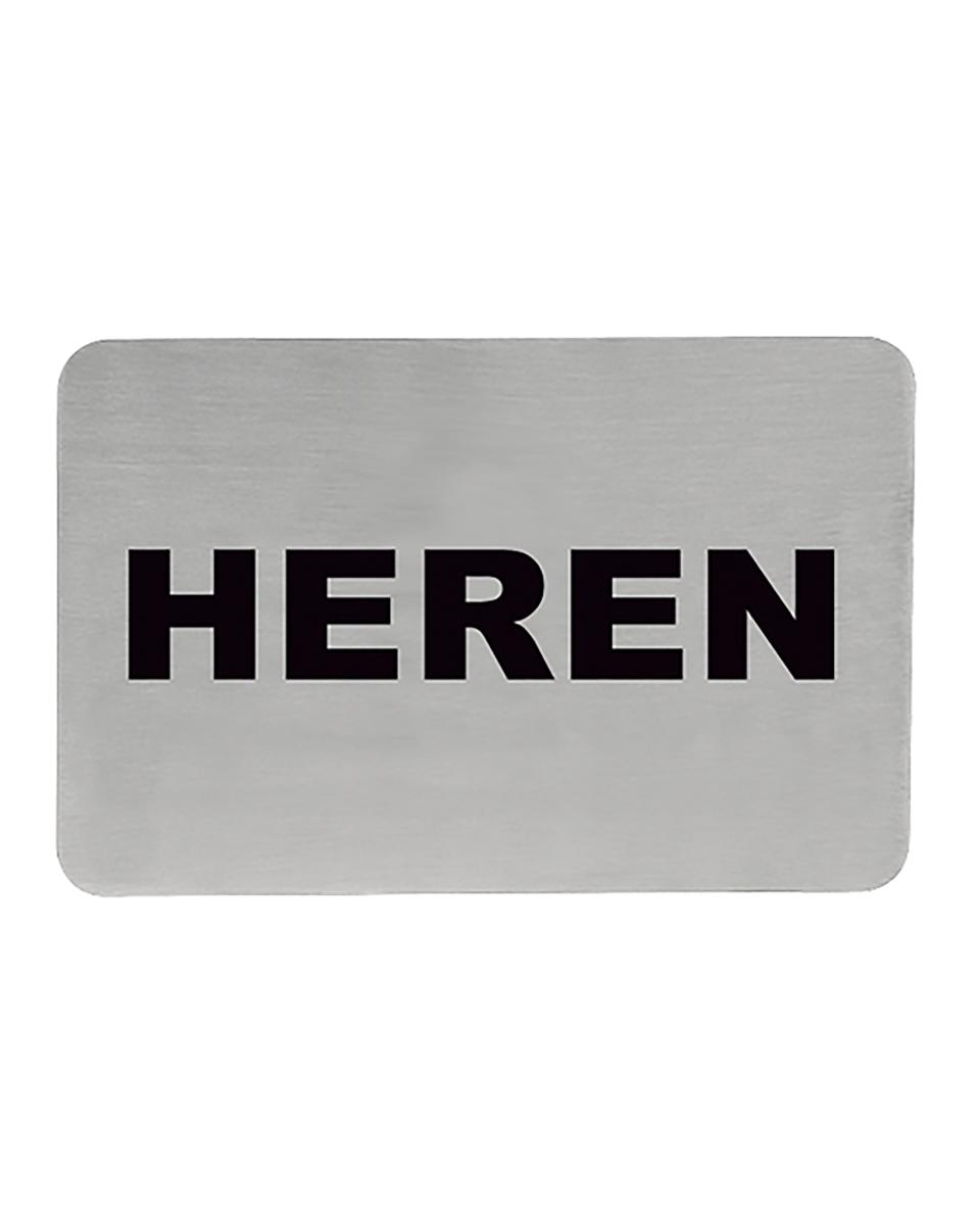 Infobord - H 6 x 11 CM - 0.05 KG - RVS - 705209