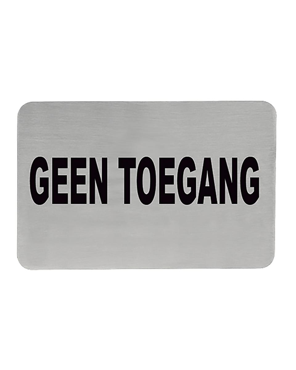 Infobord - H 6 x 11 CM - 0.05 KG - RVS - 705214