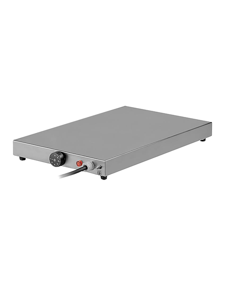 Warmhoudplaat - H 6 x 32.5 x 55.3 CM - 9 KG - 220 - 240 V - 500 W - RVS - +30°C / +90°C - Caterchef - 710020
