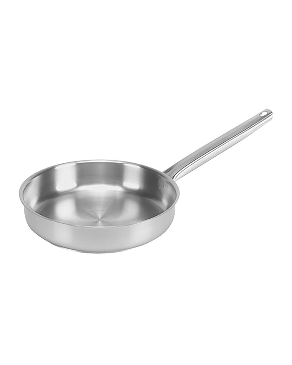 Sauteuse - H 6 CM - 1.23 KG - Ø24 CM - RVS 18/10 - 2.7 Liter - Pujadas - 720050