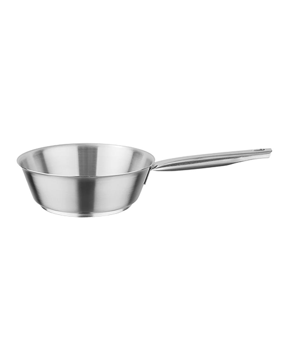 Sauteuse - H 6 CM - 0.555 KG - Ø16 CM - RVS 18/10 - 1 Liter - Pujadas - 720110