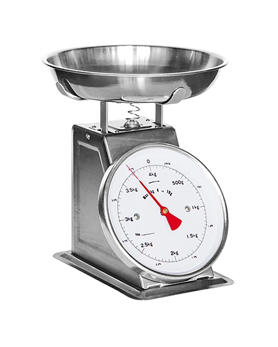 Weegschaal - H 32.5 x 28 x 27 CM - 7.5 KG - RVS - 859104