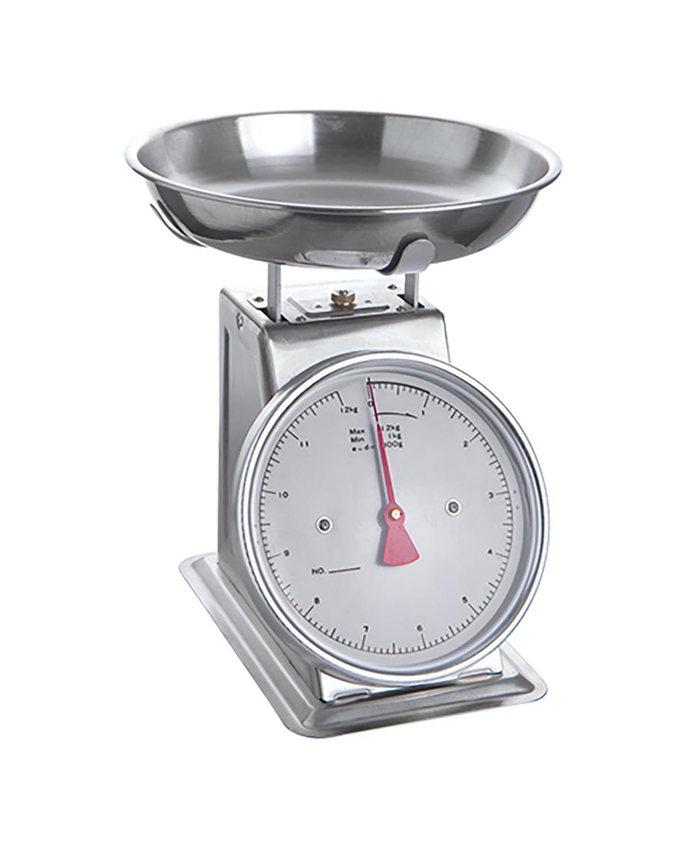 Weegschaal - H 32.5 x 28 x 27 CM - 8 KG - RVS - 859112