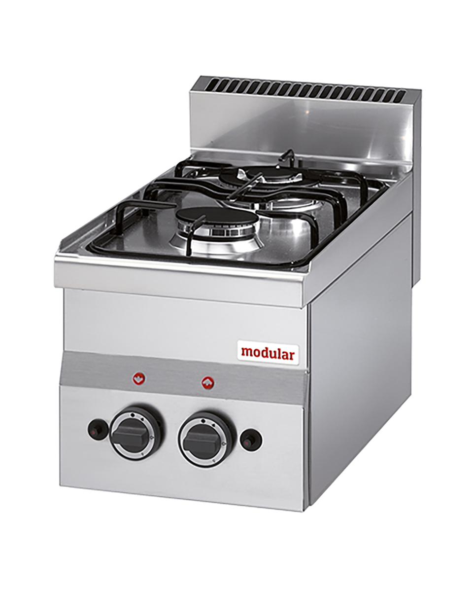 Kooktoestel - H 28 x 30 x 60 CM - 10 KG - Aardgas - 6.9 CM - RVS - Gas - Modular - 316601