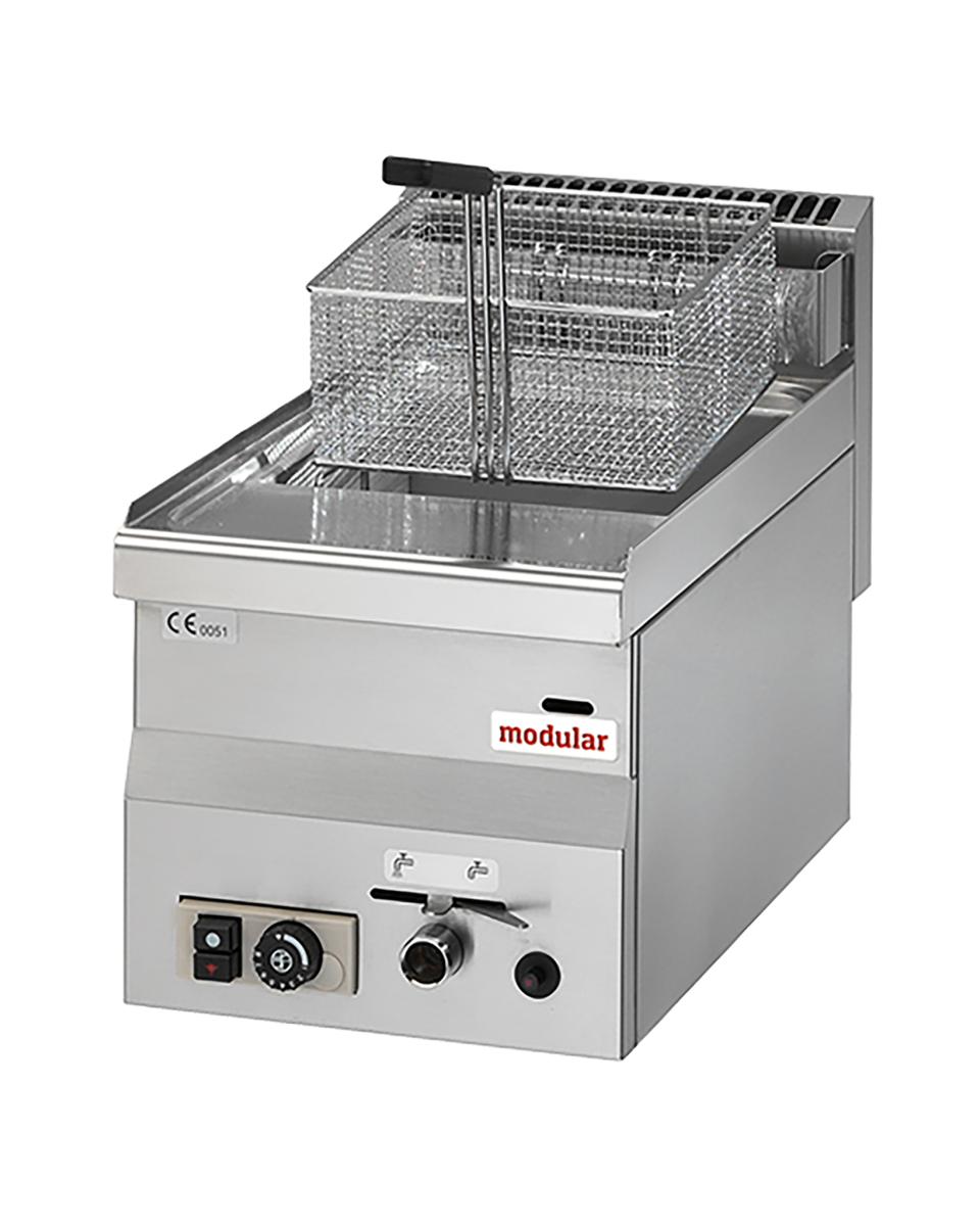 Friteuse - H 28 x 30 x 60 CM - 18.5 KG - Aardgas - 6.8 CM - RVS - 8 Liter - Gas - Modular - 316650