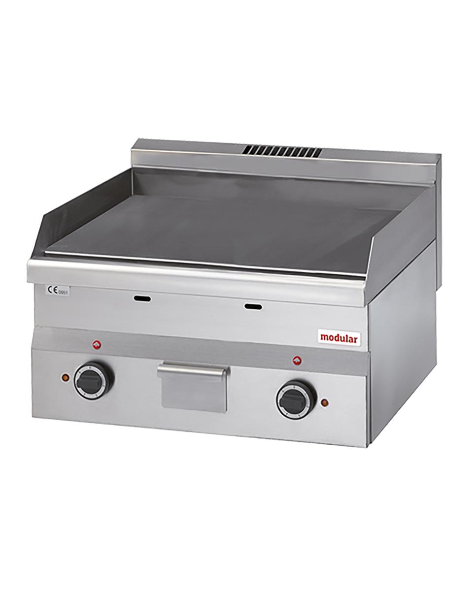 Bakplaat - H 28 x 6 x 60 CM - 41.5 KG - 380 - 415 - Zonder - Stekker V - 6000 W - RVS - Glad - Modular - 316639