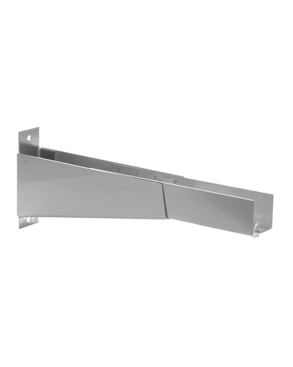 Plankhouder (Te - H 10 x 30 x 6 CM - 1 KG - RVS - 317090