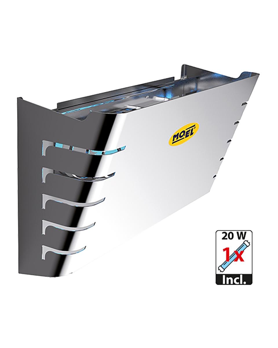 Insektenvanger - H 27 x 40 x 15 CM - 1.65 KG - 220 - 240 - Zonder - Stekker V - 20 W - RVS - Mo-el - 505400