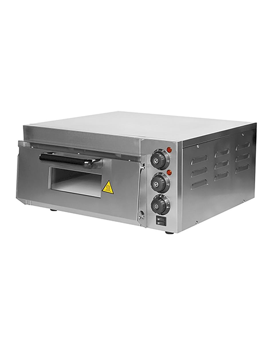 Pizza Oven - H 26.3 x 56 x 58.5 CM - 19.8 KG - 220 - 240 V - 2000 W - RVS - +50°C / +350°C - Caterchef - 688170