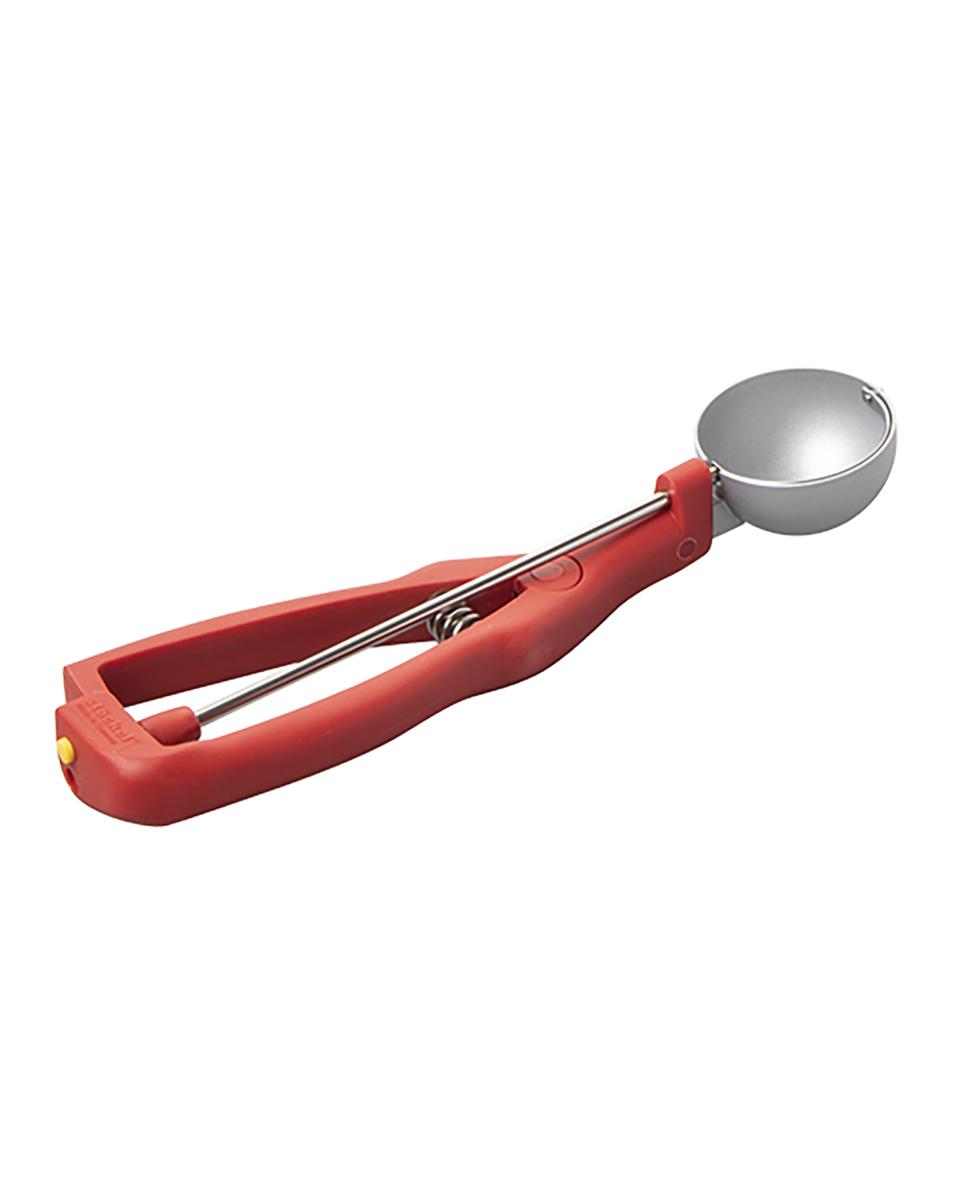 Ijsportioneerlepel - 0.153 KG - Ø4.9 CM - RVS 18/10 - Rood - 0.030 Liter - Stöckel - 040330
