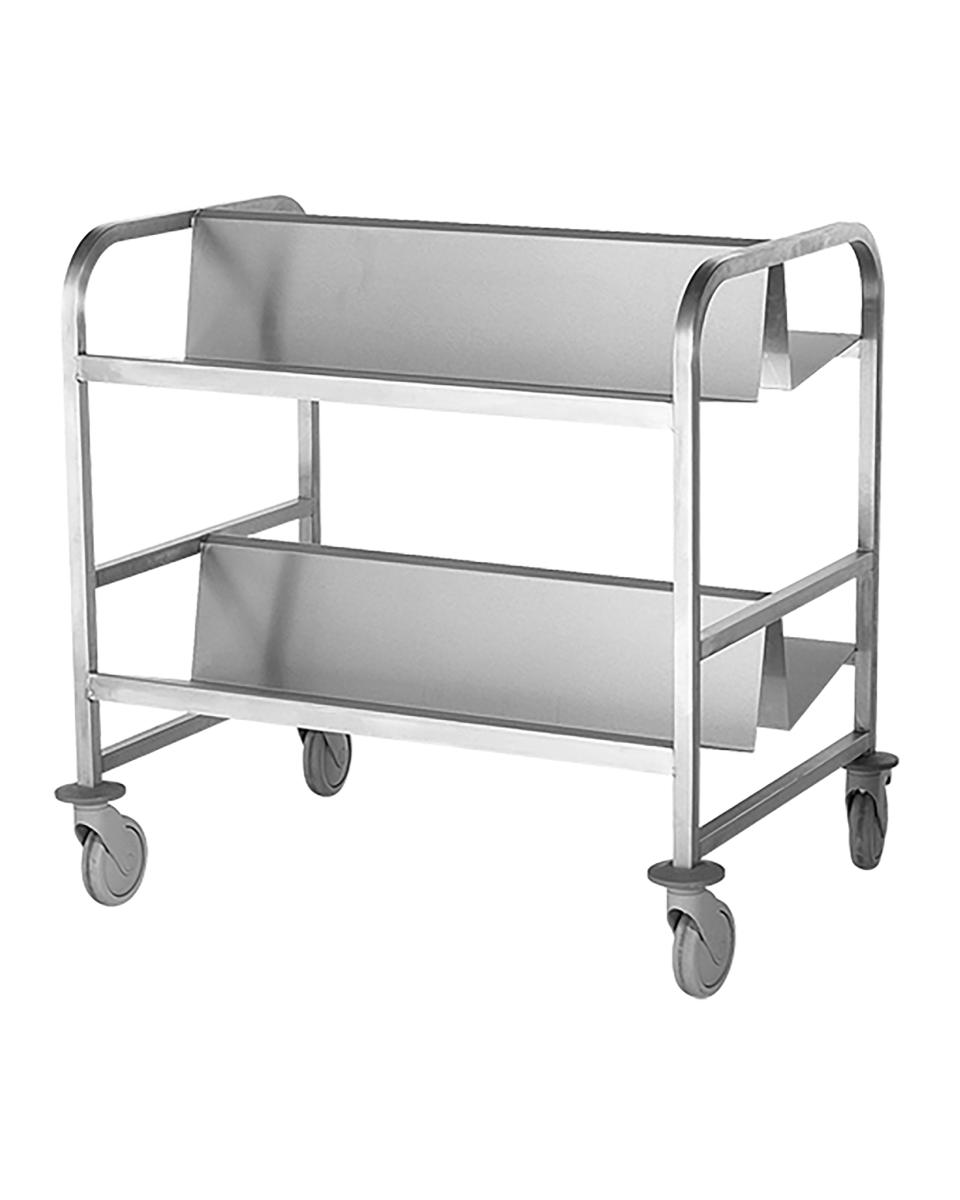 Bordentransportwagen - H 90 x 90 x 60 CM - 10 KG - RVS - 921076