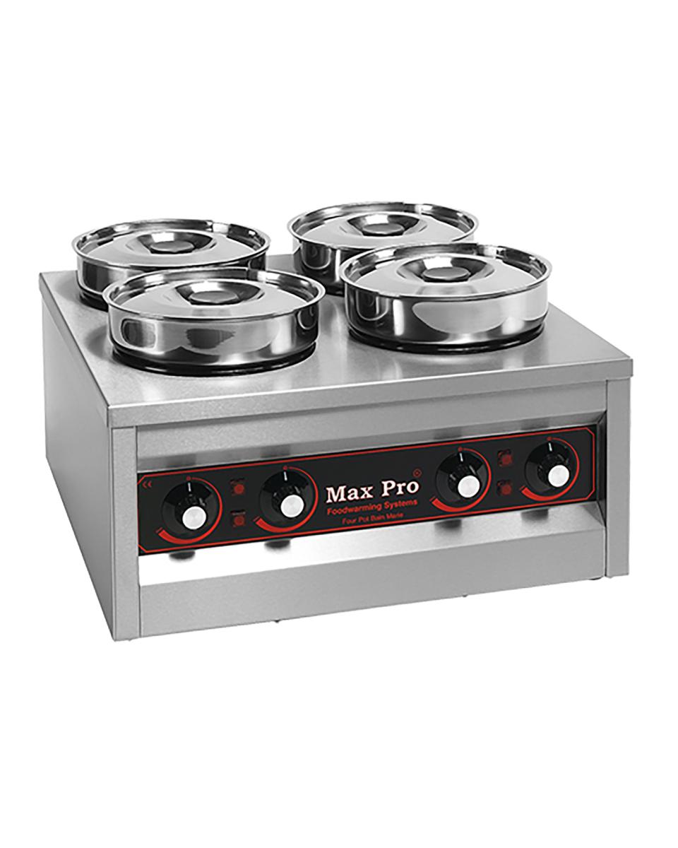 Spijzen Warmer - H 29 x 50.3 x 50.3 CM - 20 KG - 220 - 240 V - 1000 W - RVS - 4.5 Liter - +30°C / +90°C - MaxPro - 921454