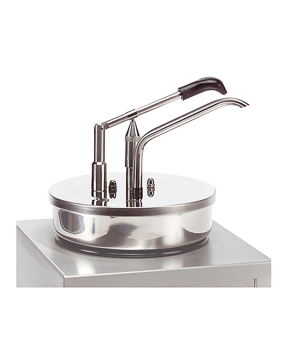 Dispenser Sauzen - H 33.5 CM - 1.11 KG - Ø17 CM - RVS - +0°C / +120°C - 921463