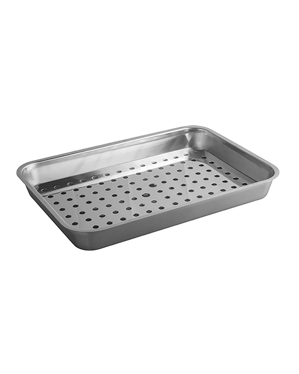 Vlees/Lekbak - H 5.5 x 50 x 35 CM - 2.245 KG - RVS 18/08 - 953603