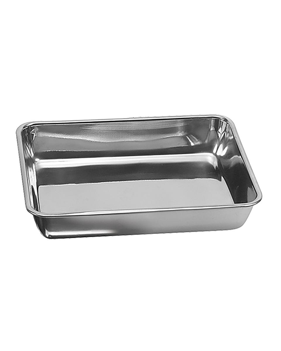 Vleesbak - H 4.7 x 38 x 30 CM - 0.585 KG - RVS - 966012