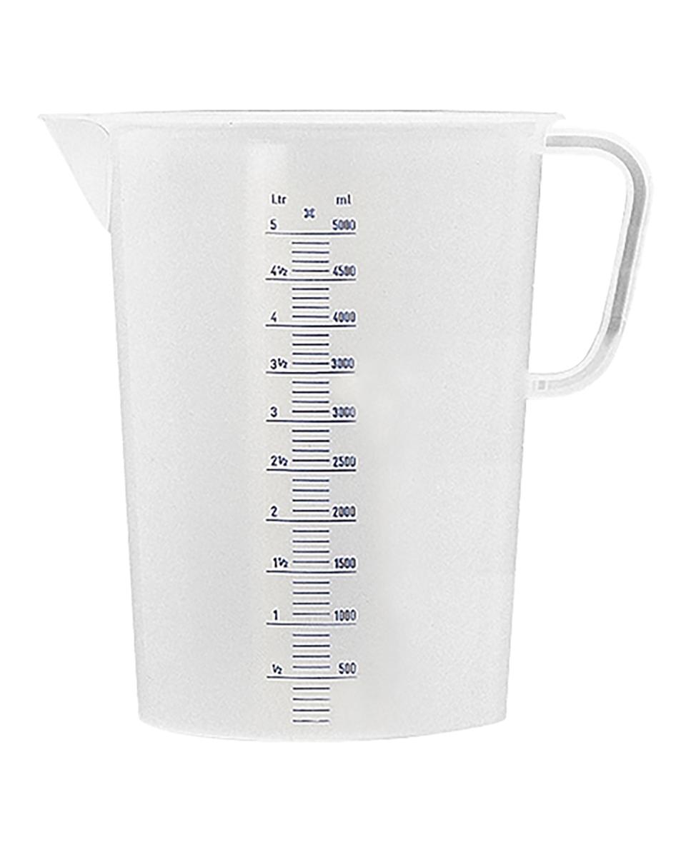Maatbeker - H 14 CM - 0.07 KG - Ø9 CM - Polypropyleen - Transparant - 0.5 Liter - 027001