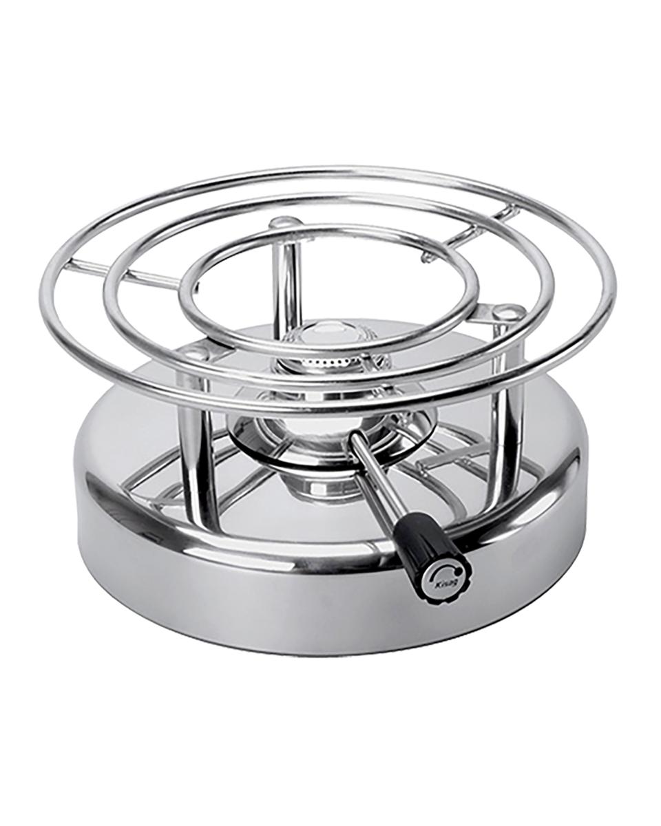 Rechaud - H 11 CM - 1.72 KG - Ø20 CM - Propaangas - 1.4 CM - RVS - Kisag - 204025