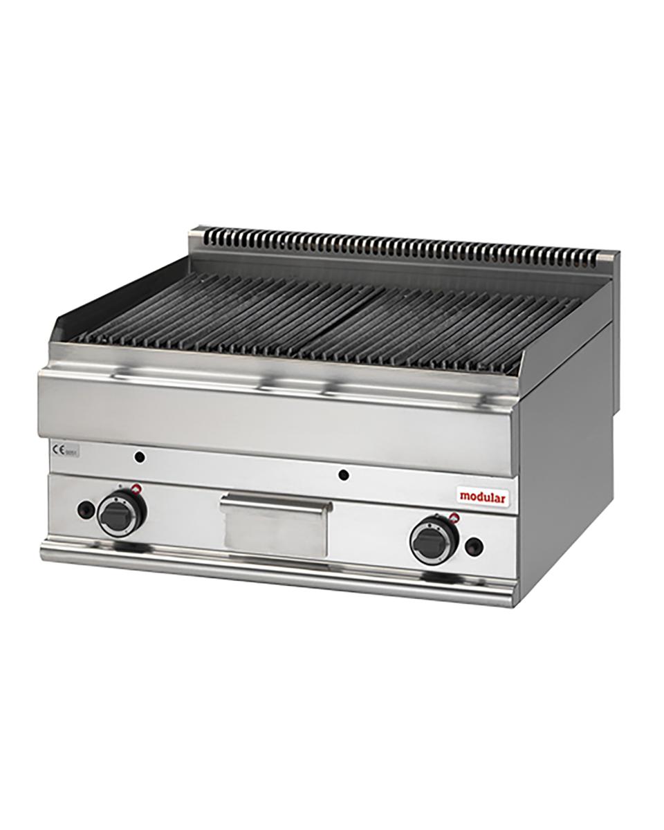 Grill - H 28 x 70 x 65 CM - 50 KG - Aardgas - 15 CM - RVS - Modular - 316006