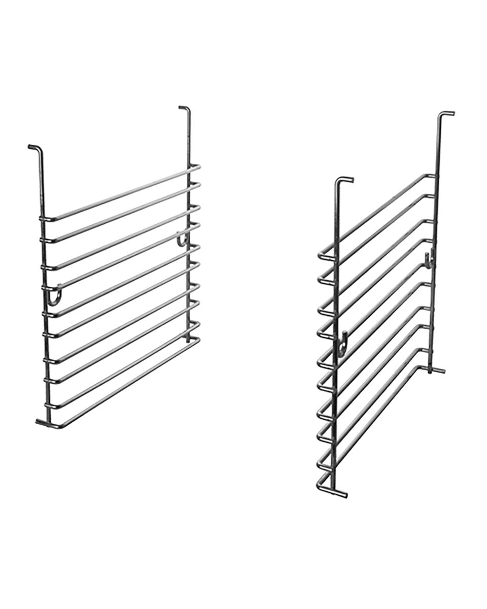 Geleiderek Set - H 30 x 32.5 CM - 4 KG - RVS - 316092