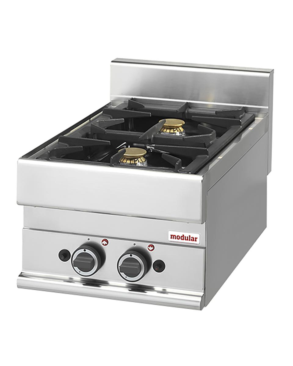 Kooktoestel - H 28 x 40 x 65 CM - 20 KG - Propaangas - 8.6 CM - RVS - Gas - Modular - 316102