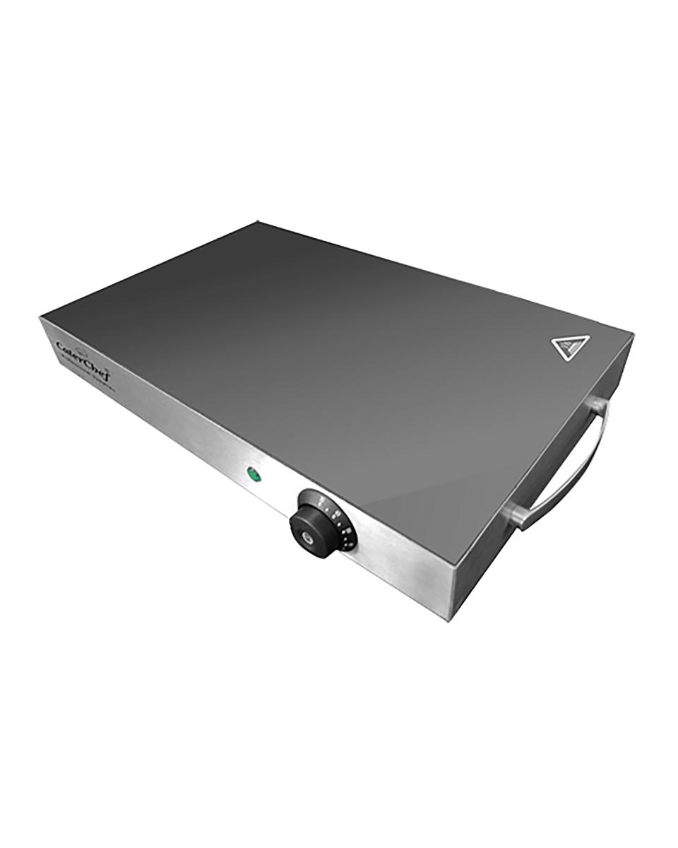 Warmhoudplaat - H 7.5 x 54.6 x 32.4 CM - 5 KG - 220 - 240 V - 260 W - RVS - +30°C / +85°C - Caterchef - 688610