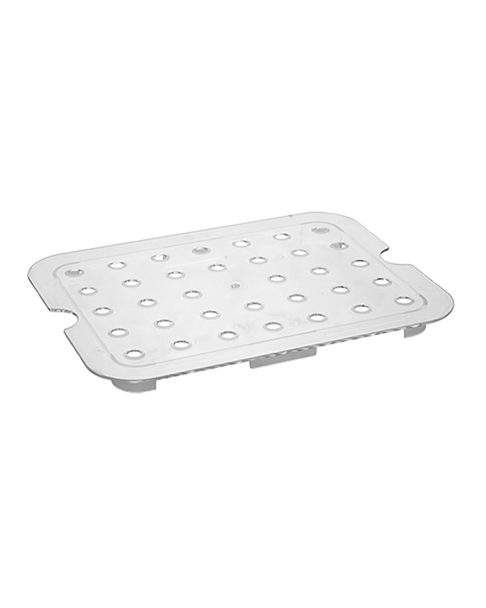 Lekrooster - 1/2 GN - Polycarbonaat - Transparant - -100°C / +100°C - Caterchef - 953027