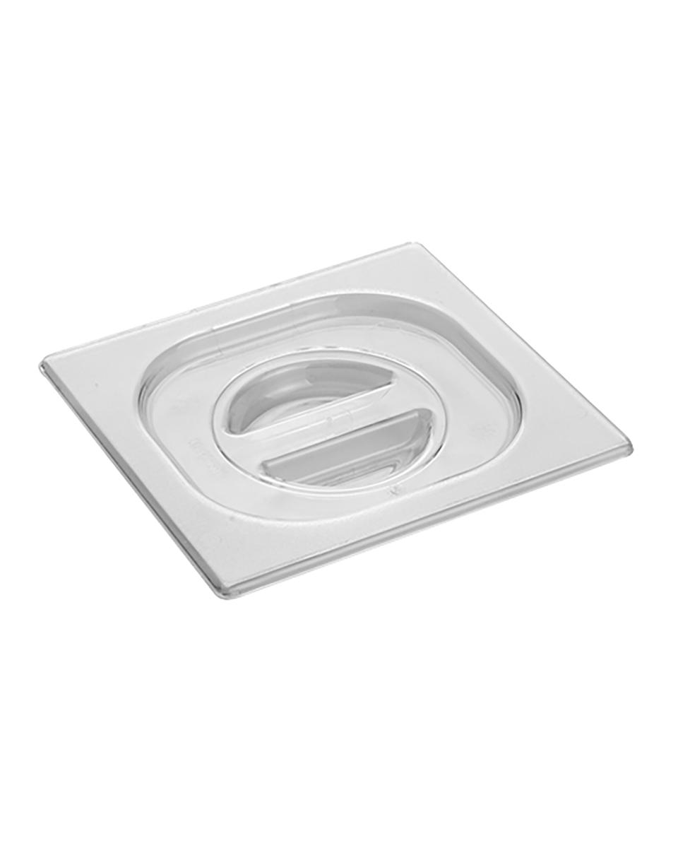 Deksel Gastronorm - 1/6 GN - 17.6 x 16.2 CM - Polycarbonaat - Transparant - -100°C / +100°C - Standaard - Caterchef - 953066