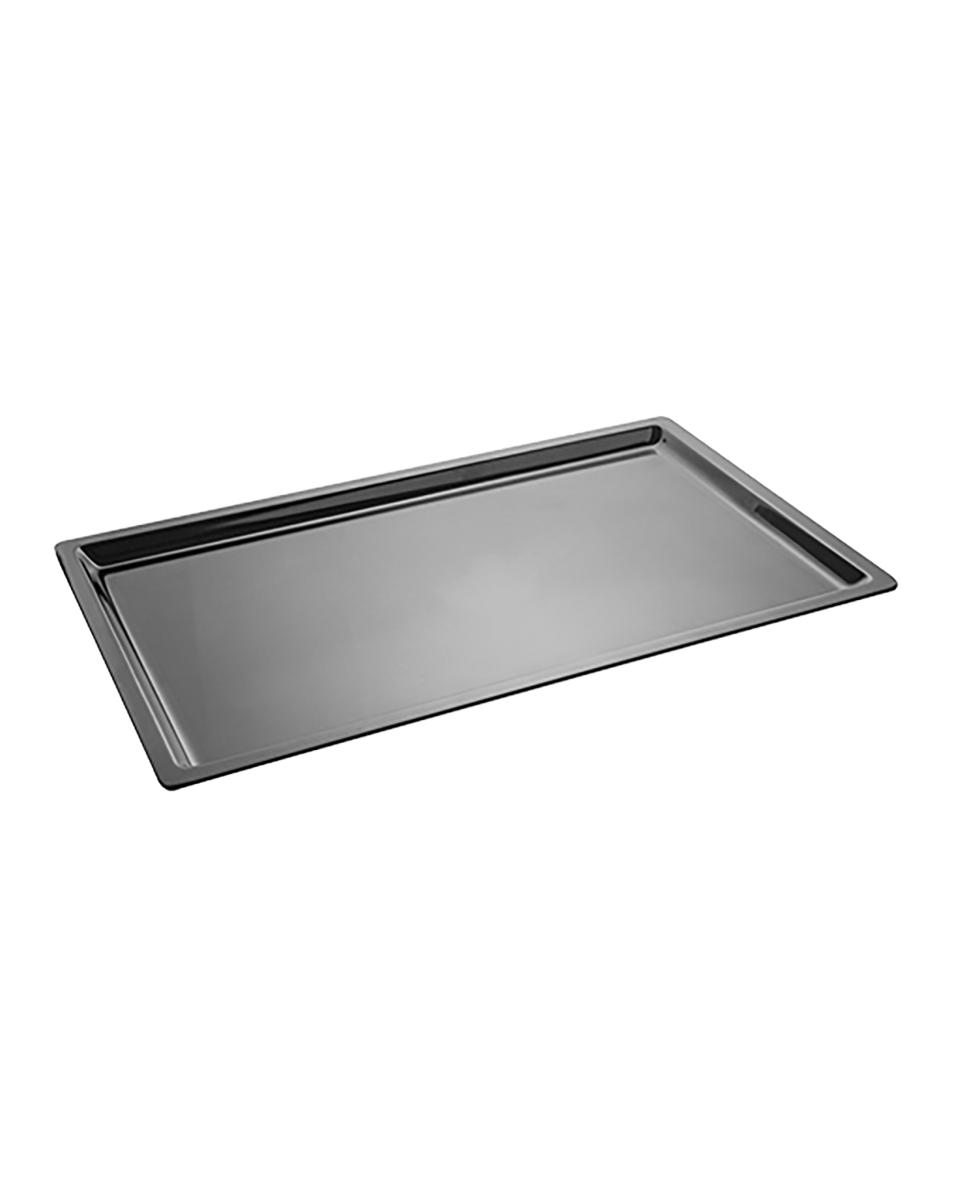 Gastronormbak - 1/1 GN - H 2 x 53 x 32.5 CM - Melamine - Zwart - -20°C / +120°C - 060411