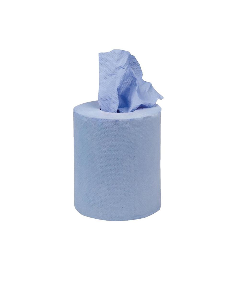 Handdoekenrol - 12 stuks - Blauw - 12.5 x 120 CM - Papier - Jantex - GD728