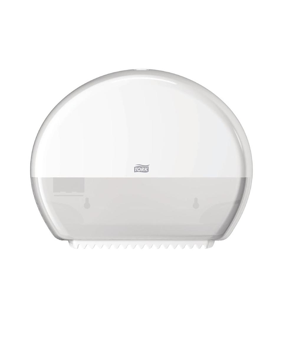 Toiletroldispenser - Mini - Wit - H 27.5 x 34.5 x 13.2 CM - Kunststof - Tork - DB463
