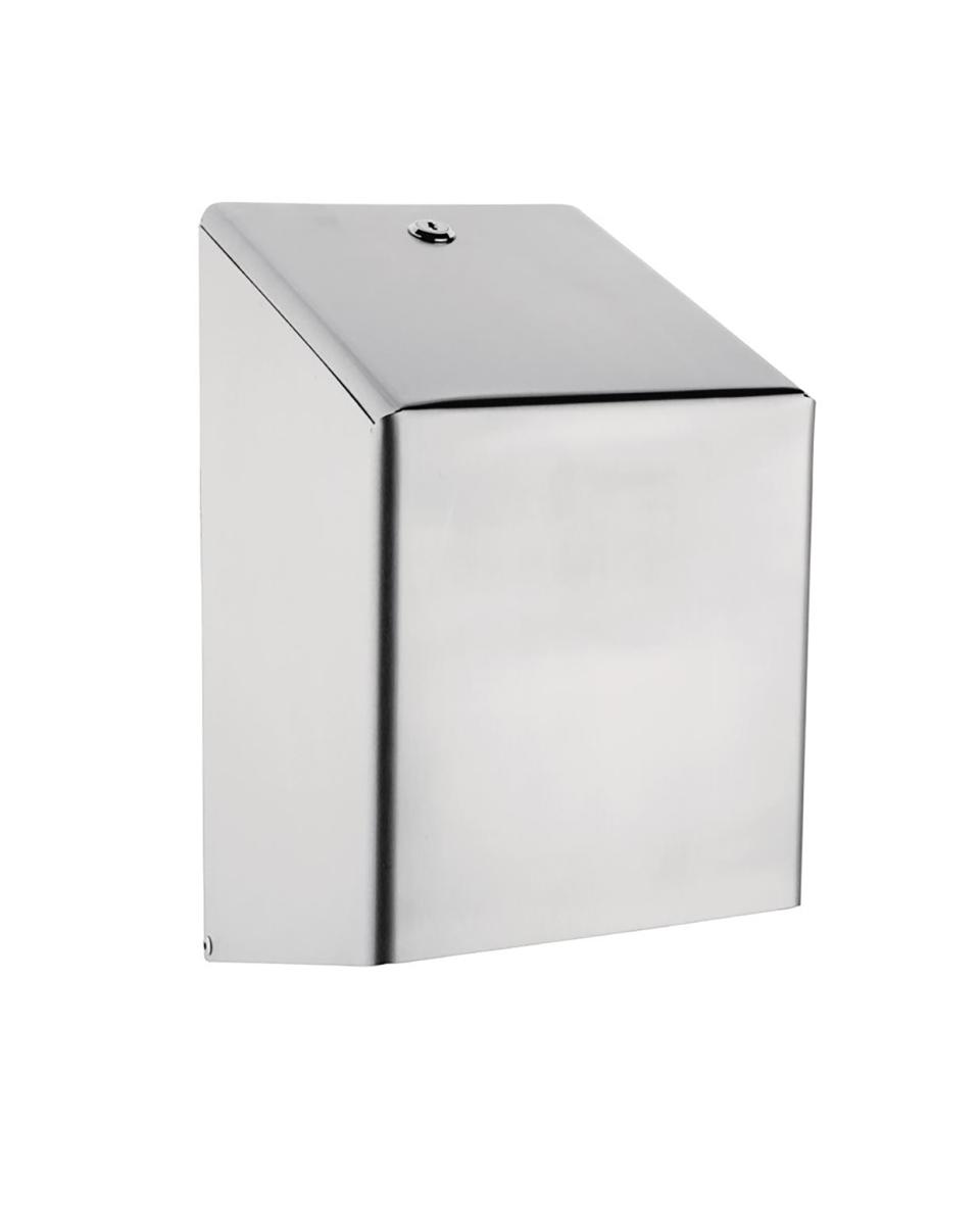 Handdoekroldispenser - Donkerblauw - H 37 x 21 x 22 CM - RVS - Jantex - GJ030