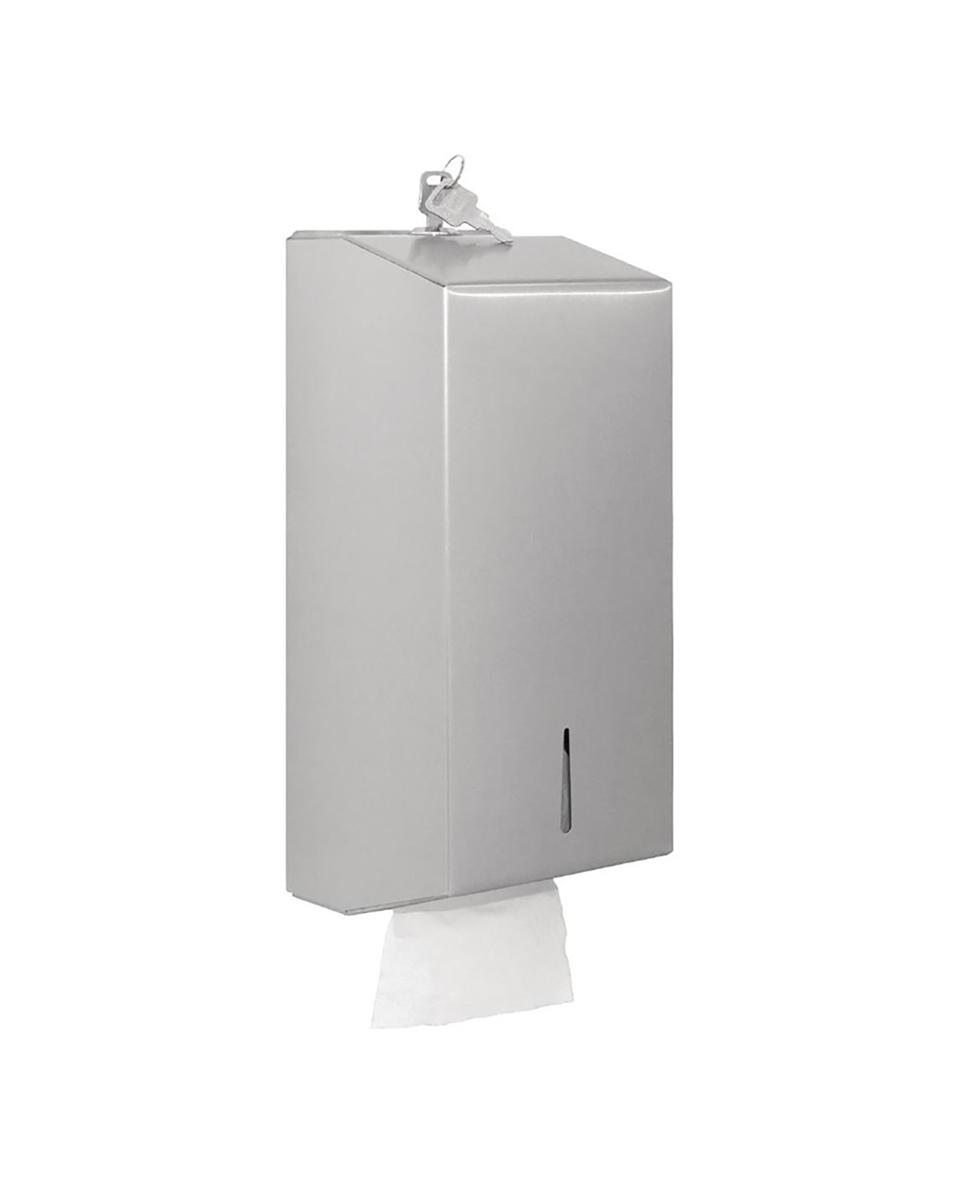 Toilettissuedispenser - H 12 x 12.5 x 29.5 CM - RVS - Jantex - GJ032